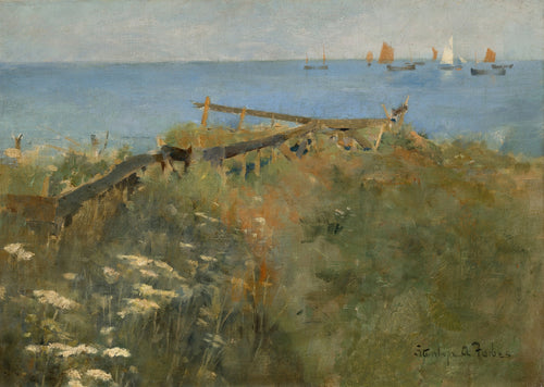 Coastal Scene with Fishing Boats