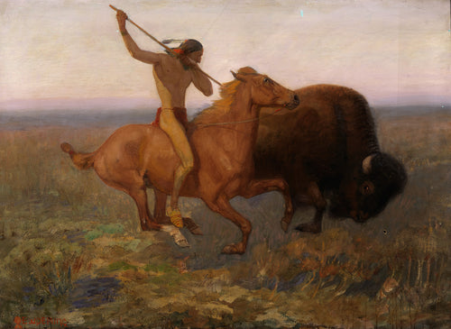 Indians Hunting Buffalo