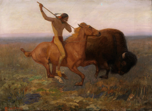 Indians Hunting Buffalo