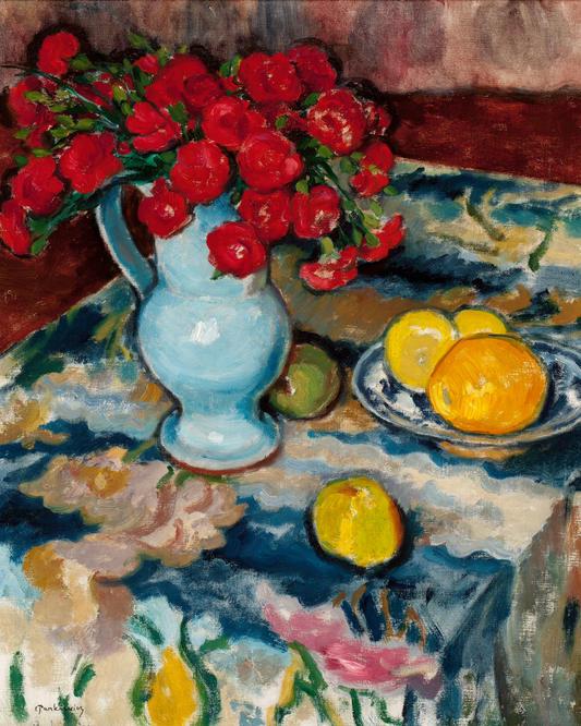 Still Life with Roses and Lemons
