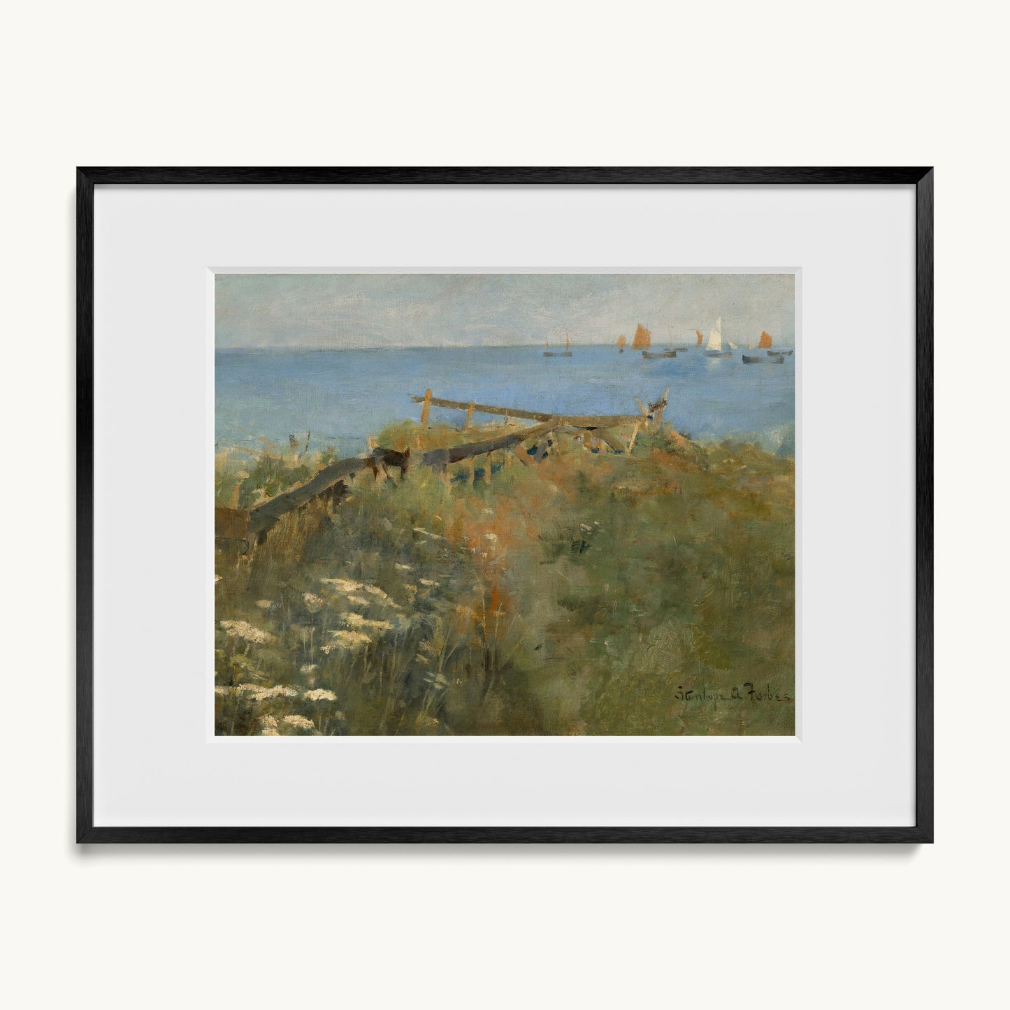 Coastal Scene with Fishing Boats