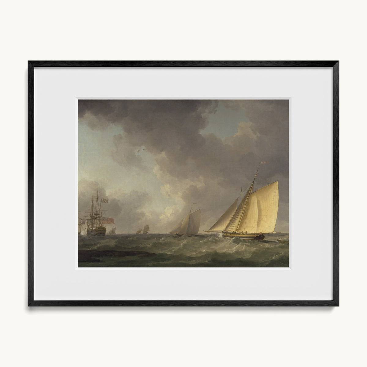 Cutter Close Hauled in a Fresh Breeze