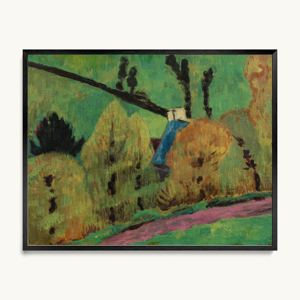 Chemin rose à Châteauneuf-du-Faou