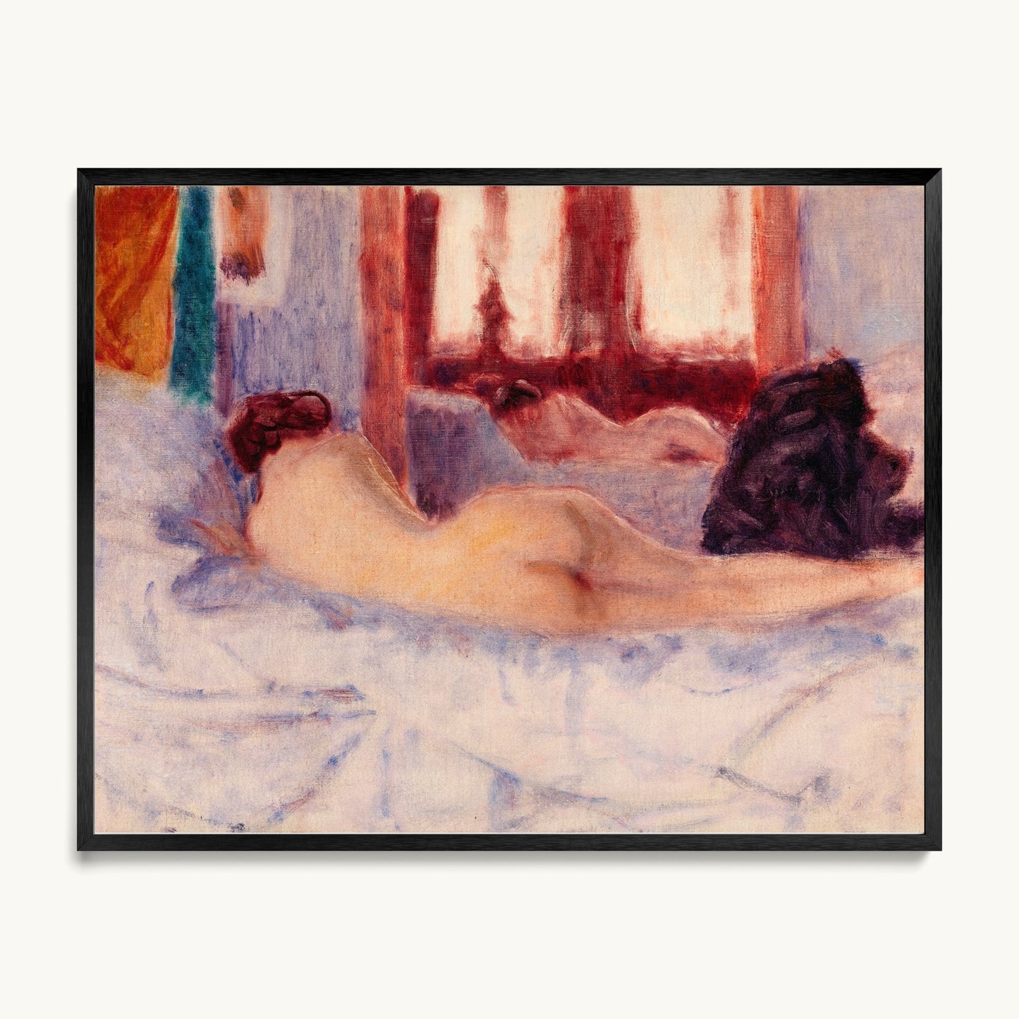 A Reclining Nude before a Mirror