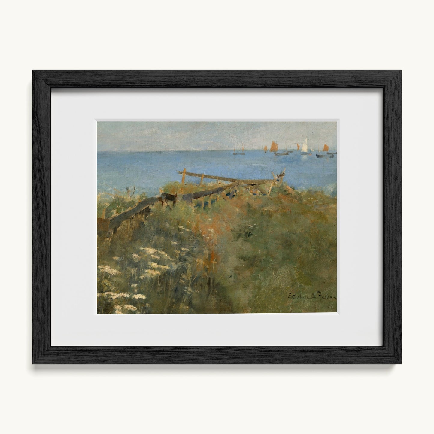 Coastal Scene with Fishing Boats