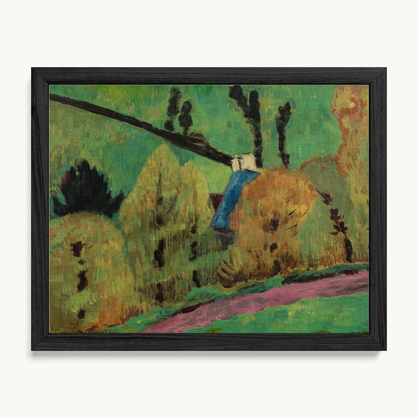 Chemin rose à Châteauneuf-du-Faou