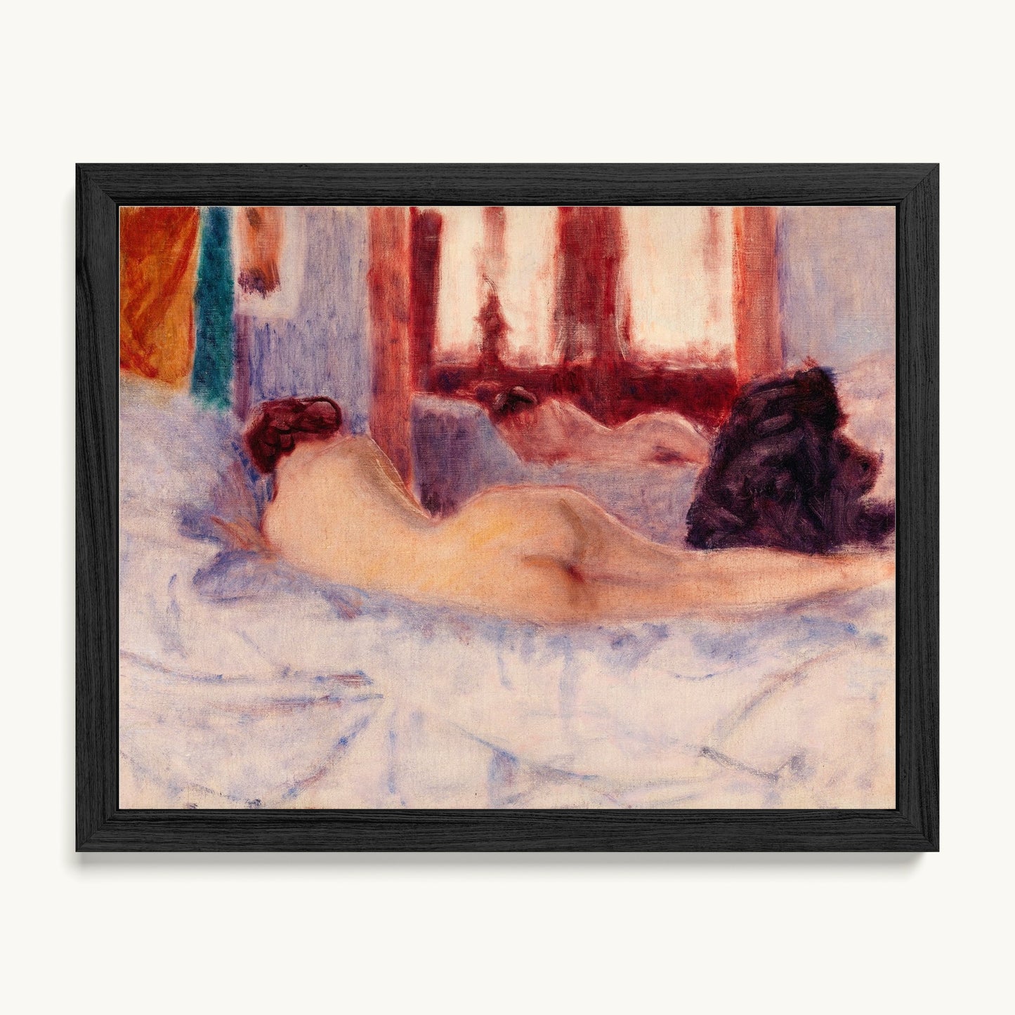 A Reclining Nude before a Mirror