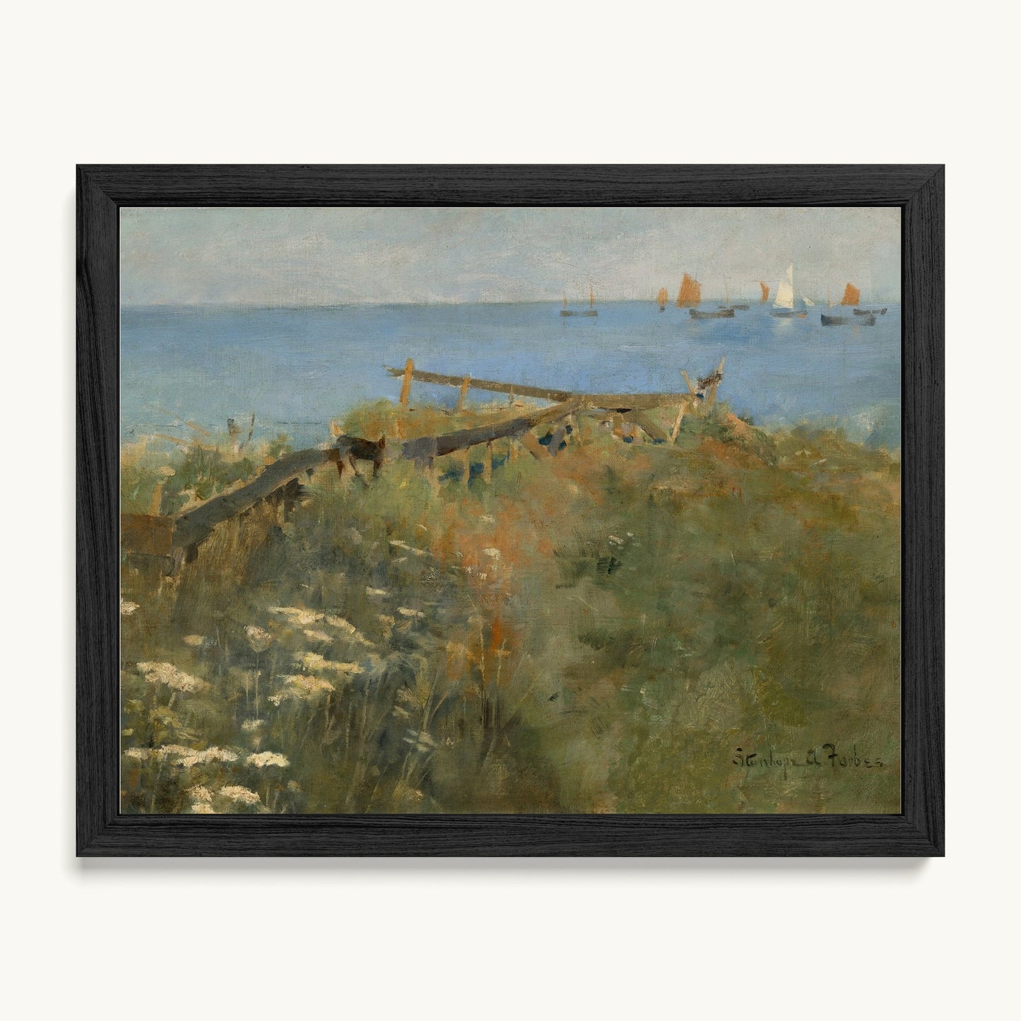 Coastal Scene with Fishing Boats