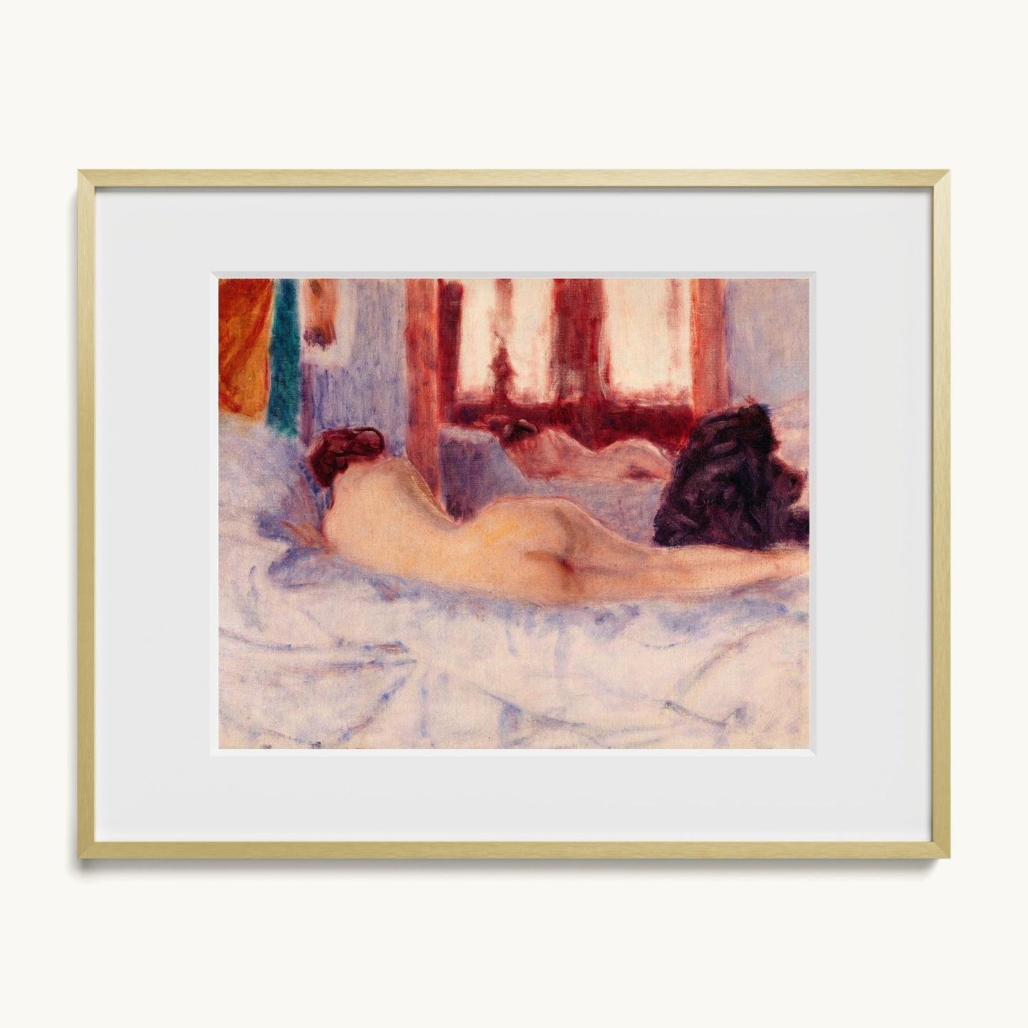 A Reclining Nude before a Mirror
