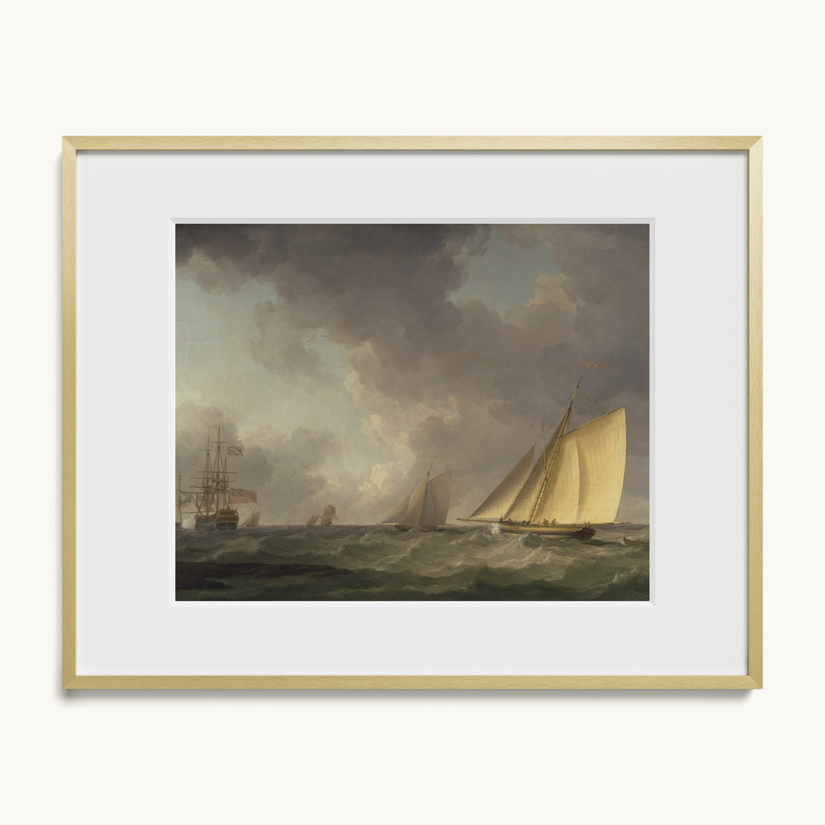 Cutter Close Hauled in a Fresh Breeze