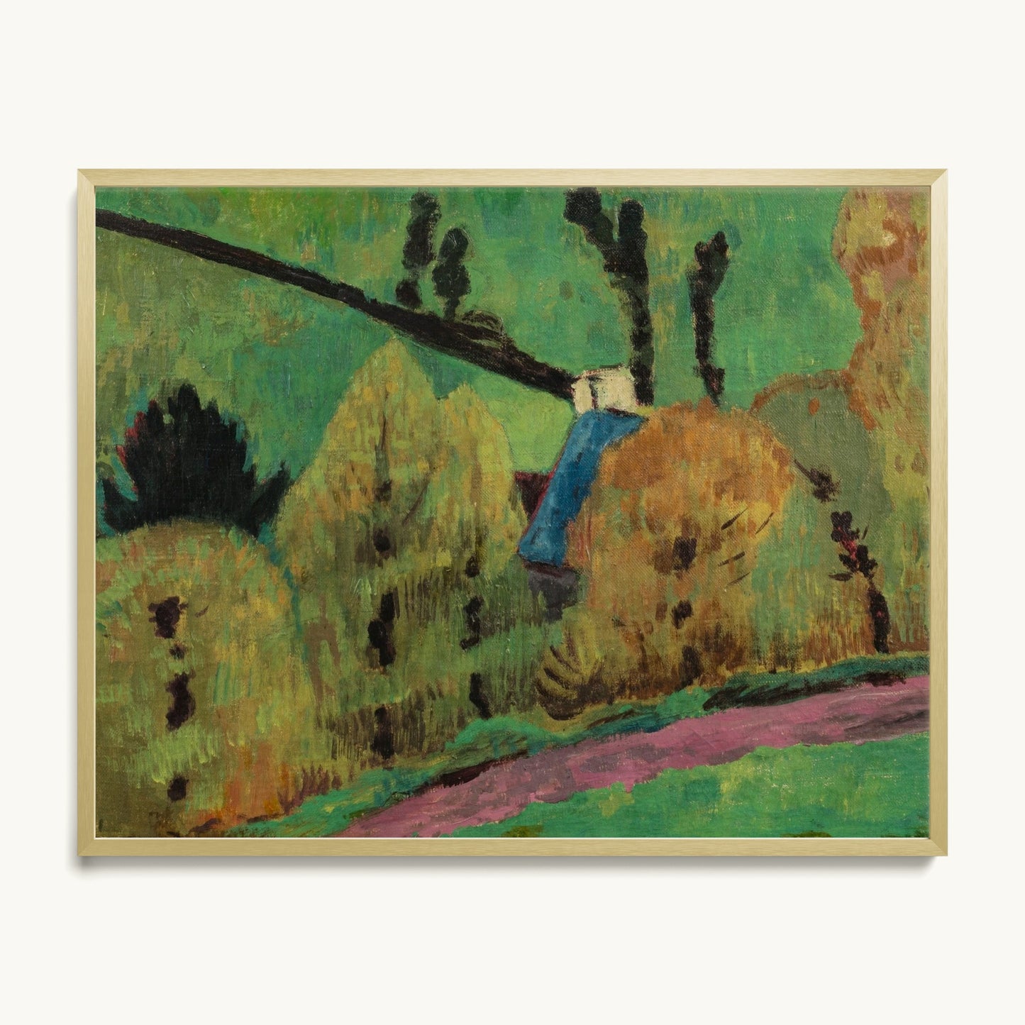 Chemin rose à Châteauneuf-du-Faou