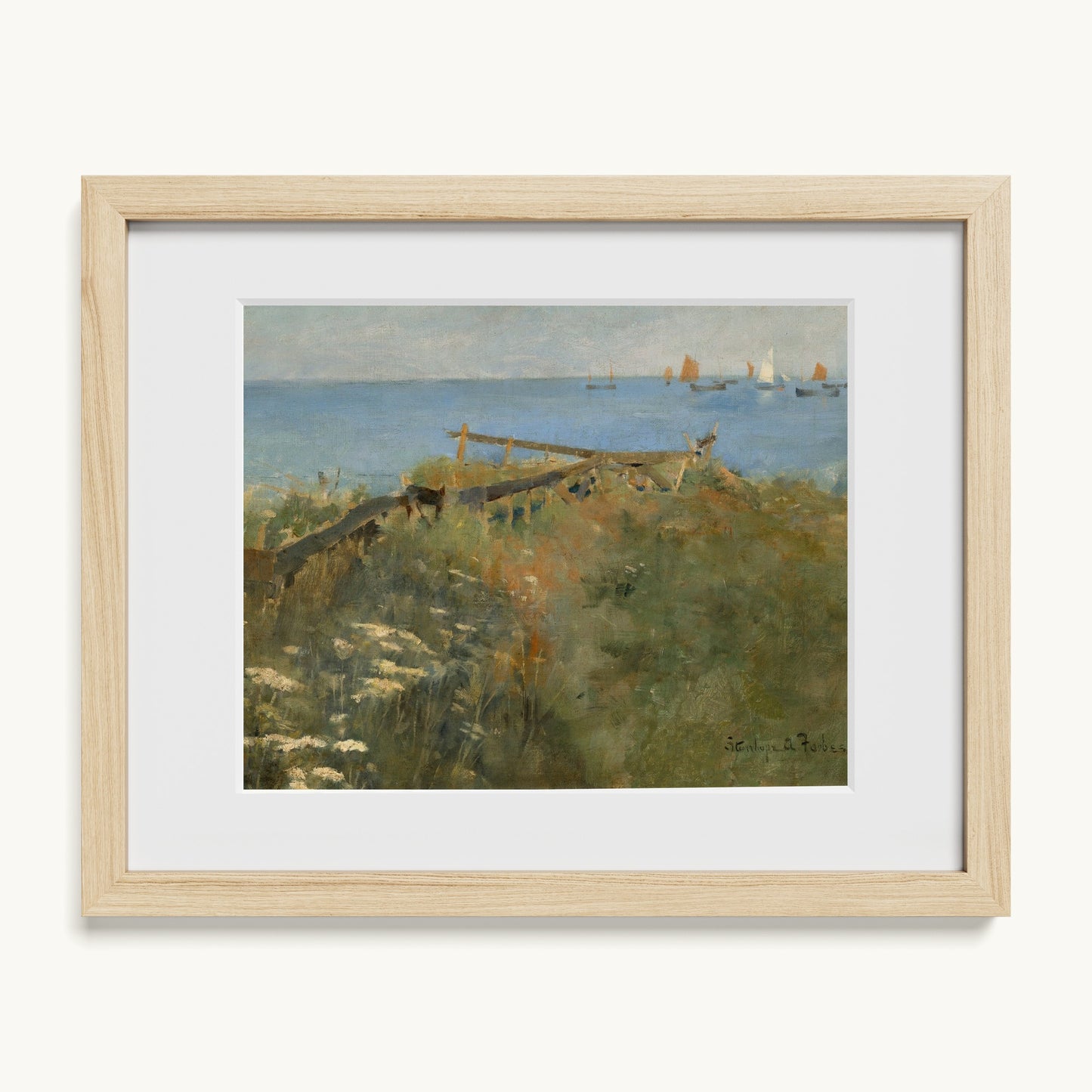 Coastal Scene with Fishing Boats