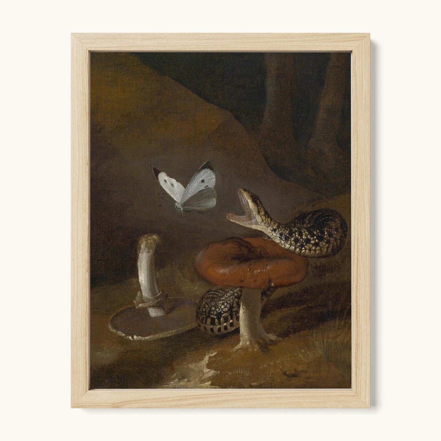 A Sous-bois Still Life with a Snake