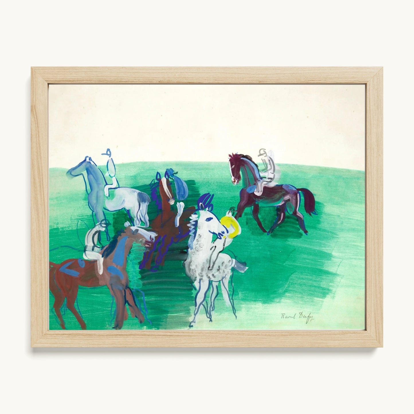 Chevaux et jockeys