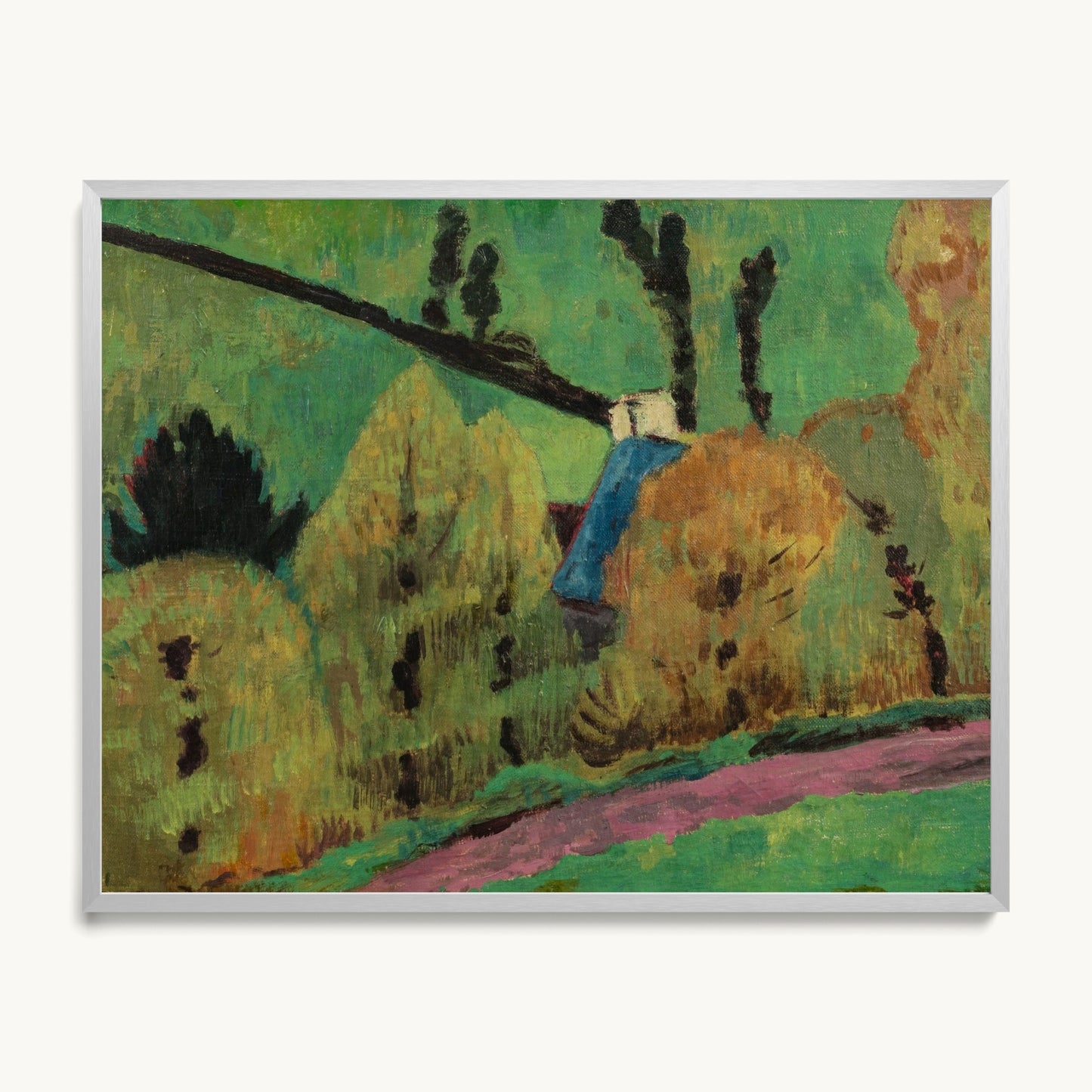 Chemin rose à Châteauneuf-du-Faou