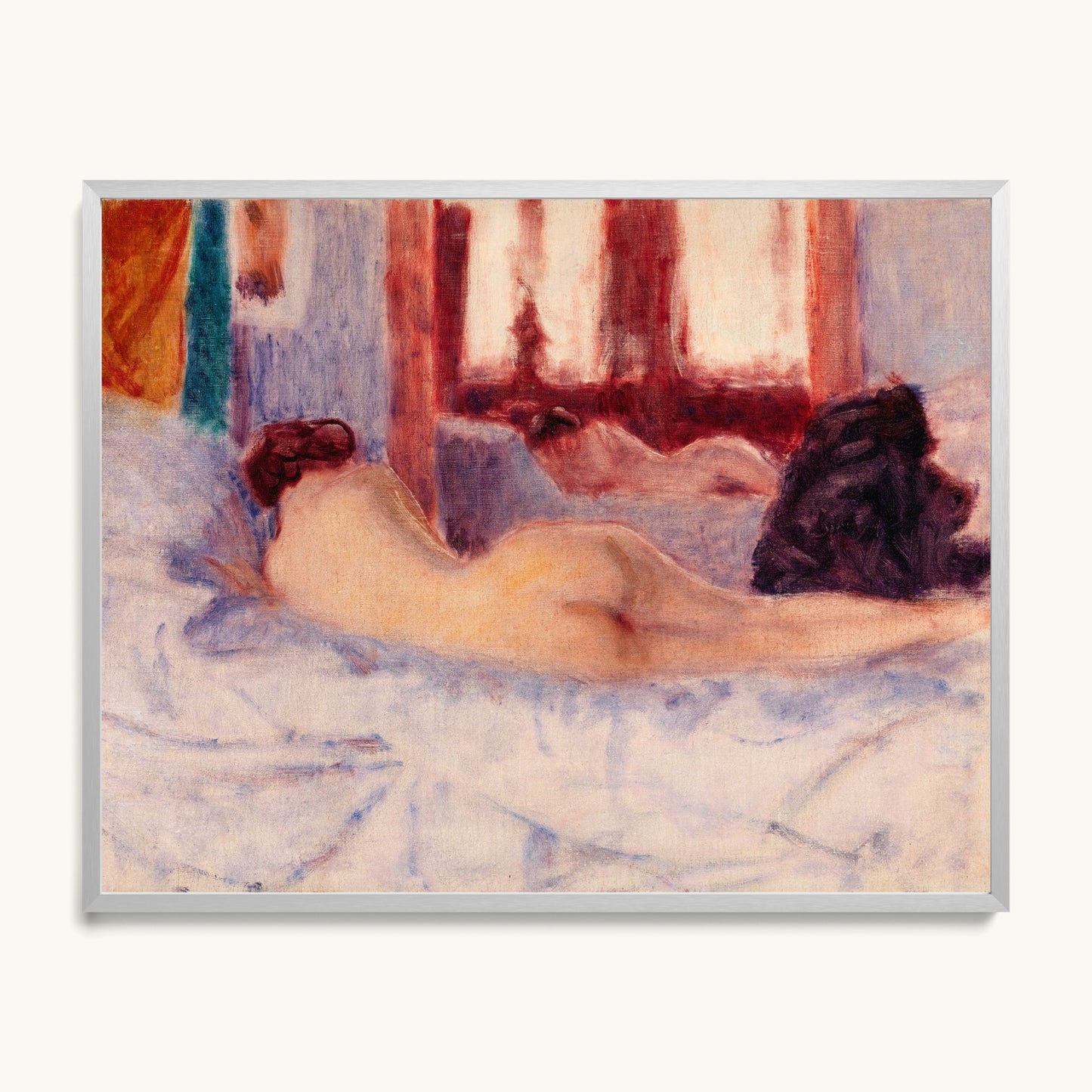 A Reclining Nude before a Mirror