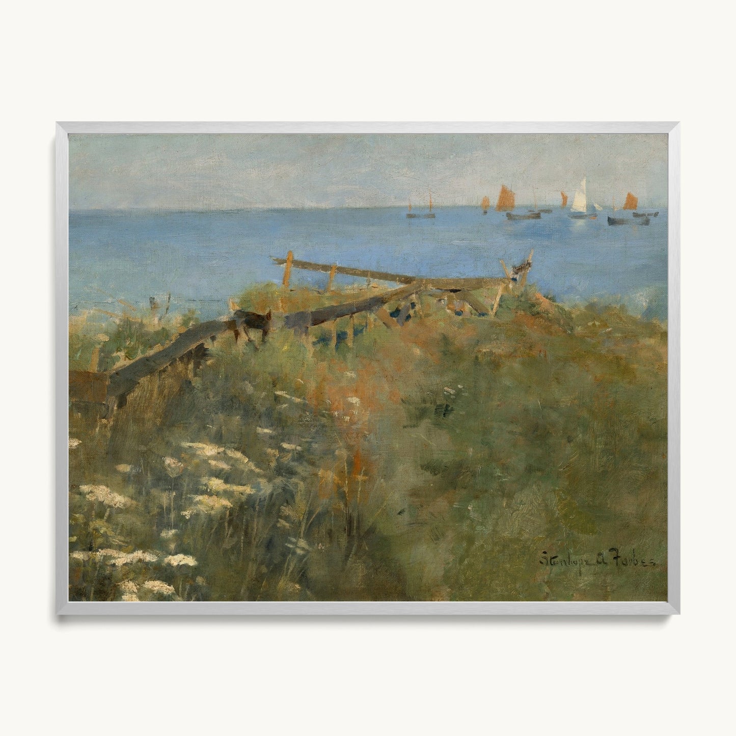 Coastal Scene with Fishing Boats