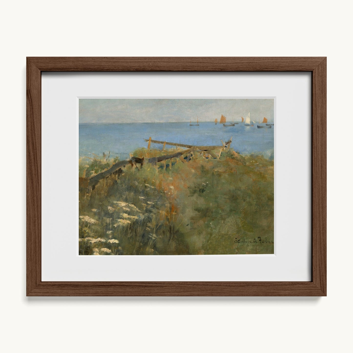 Coastal Scene with Fishing Boats