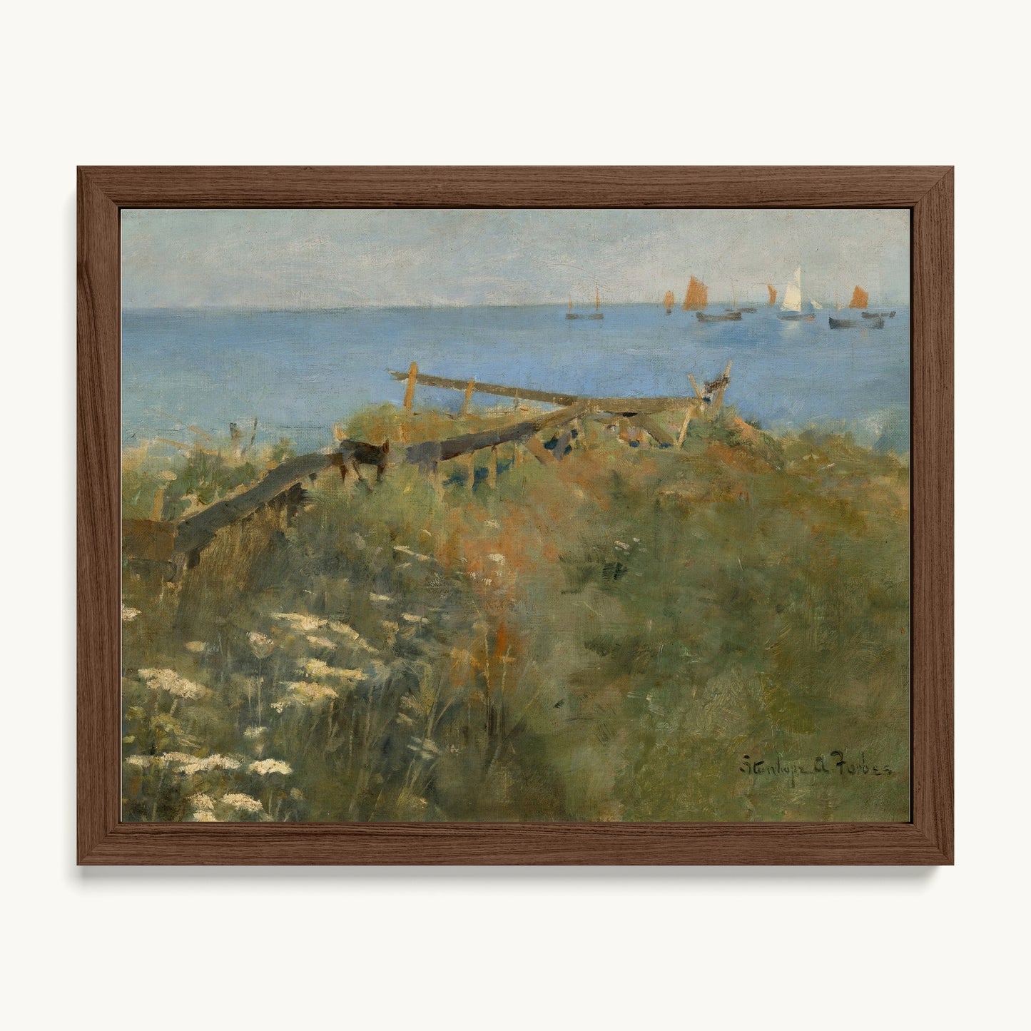 Coastal Scene with Fishing Boats