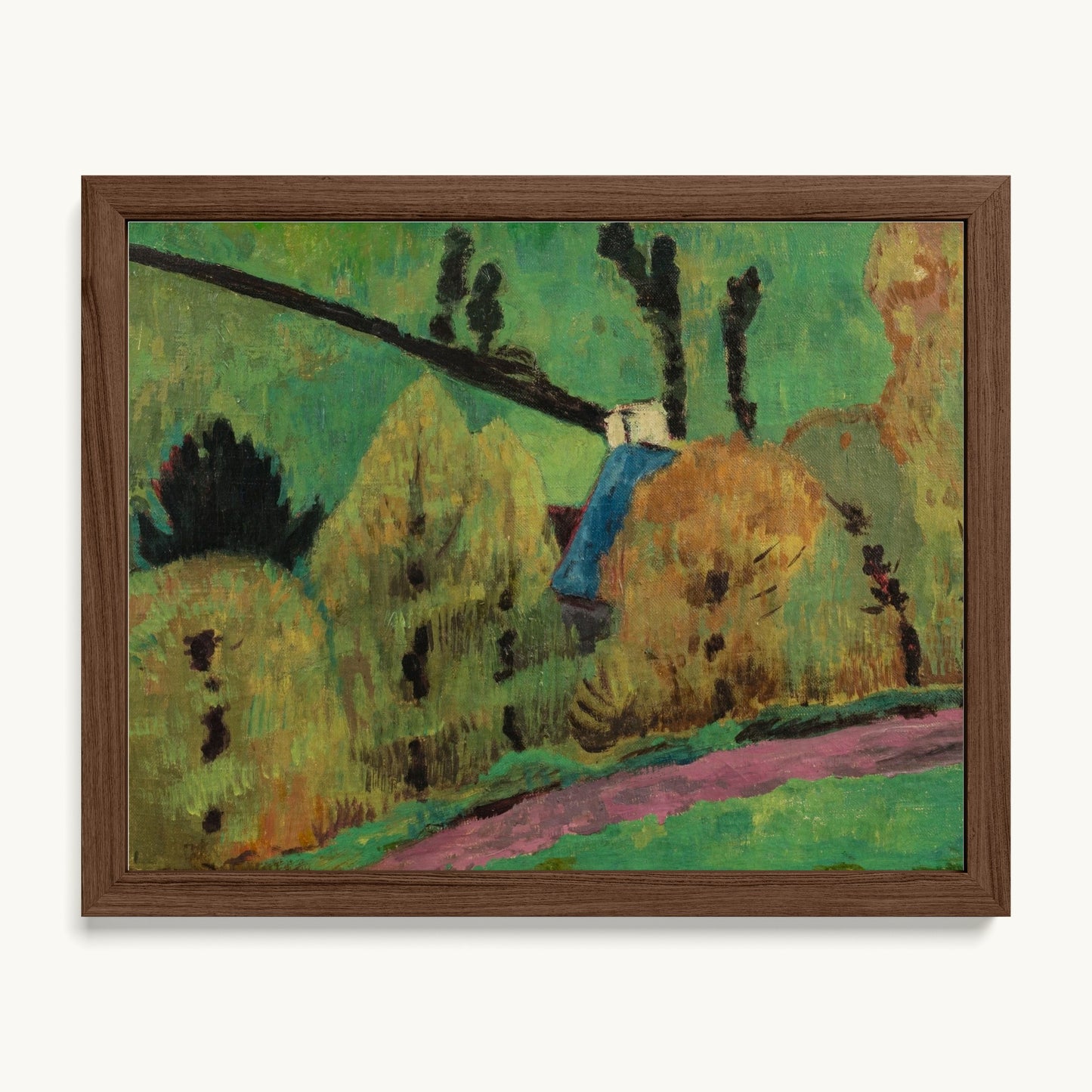 Chemin rose à Châteauneuf-du-Faou