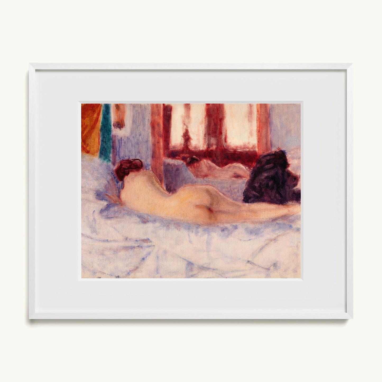 A Reclining Nude before a Mirror