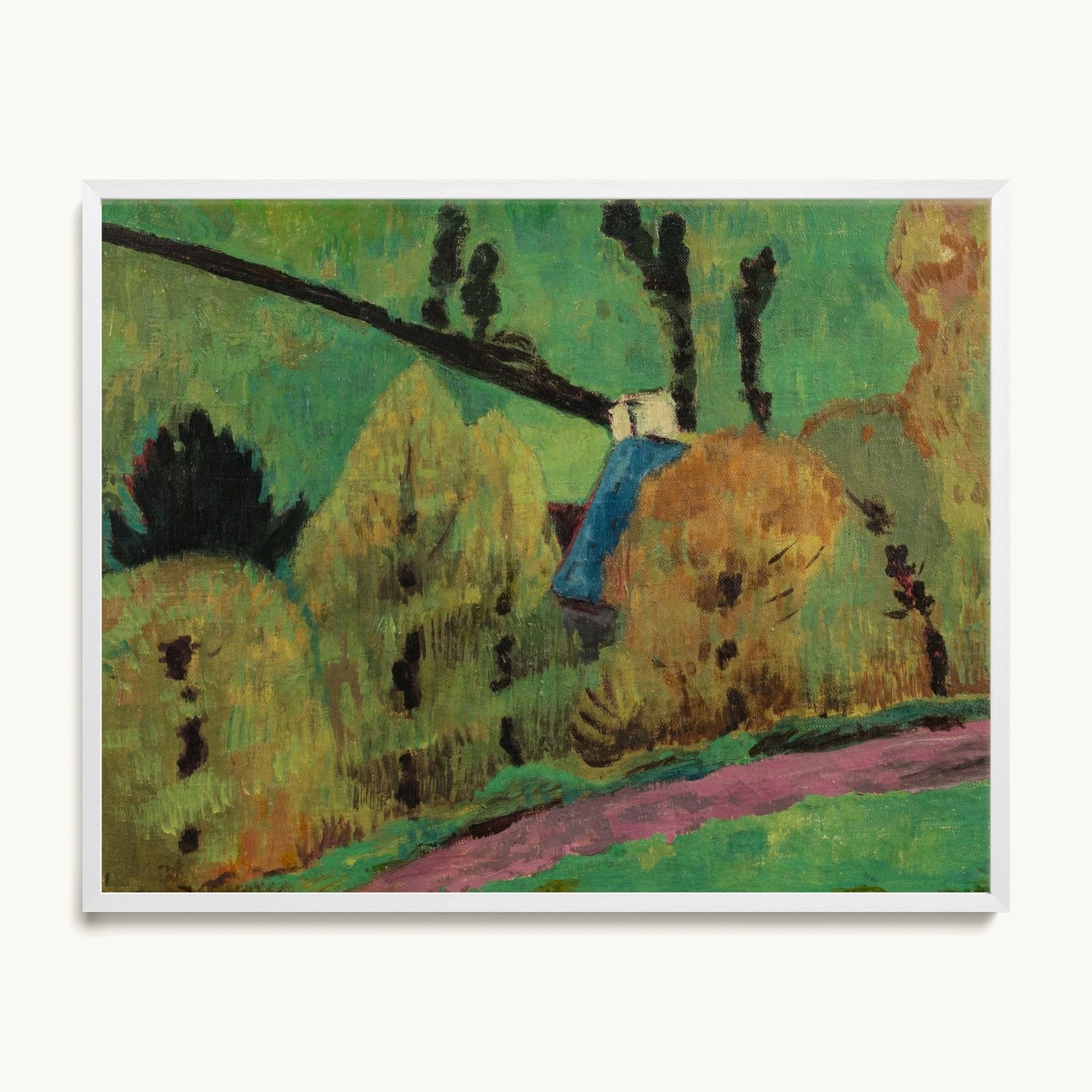 Chemin rose à Châteauneuf-du-Faou