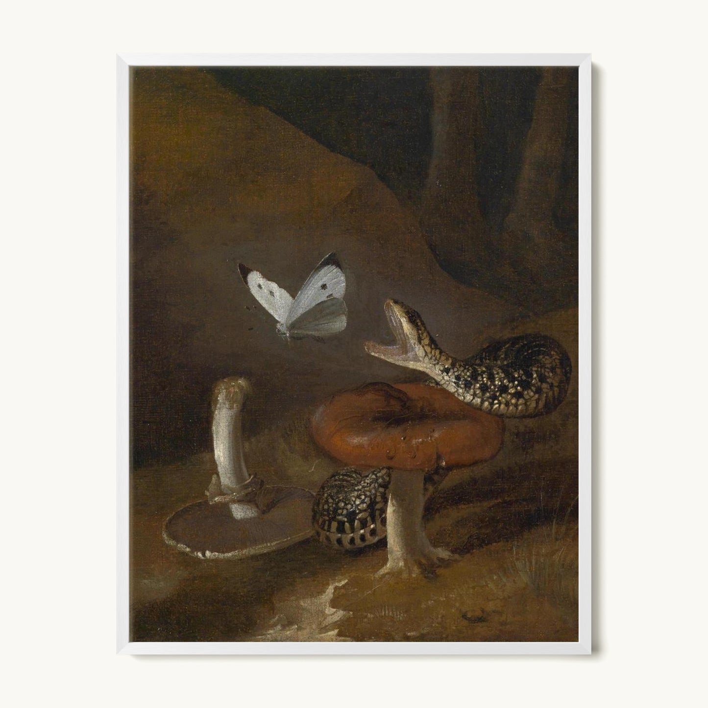 A Sous-bois Still Life with a Snake