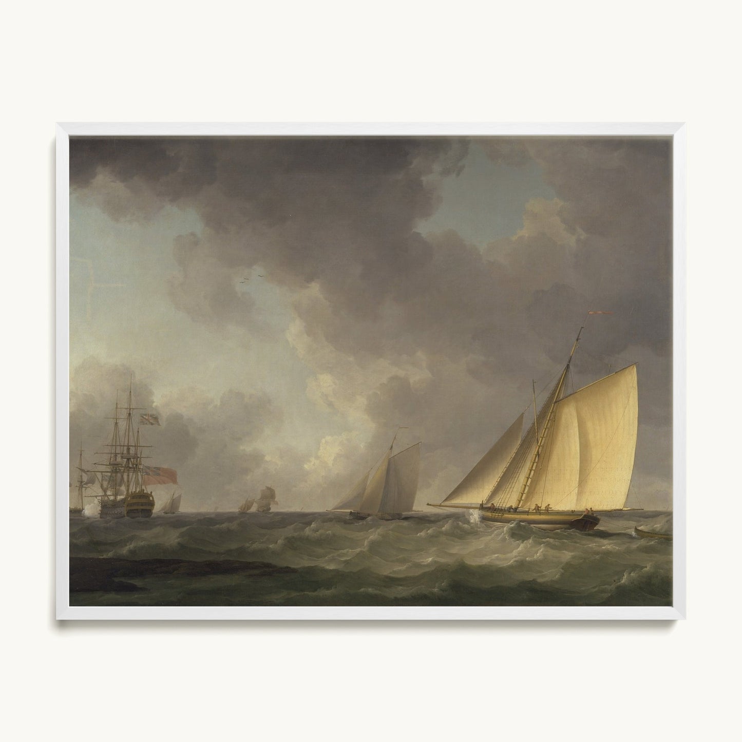 Cutter Close Hauled in a Fresh Breeze