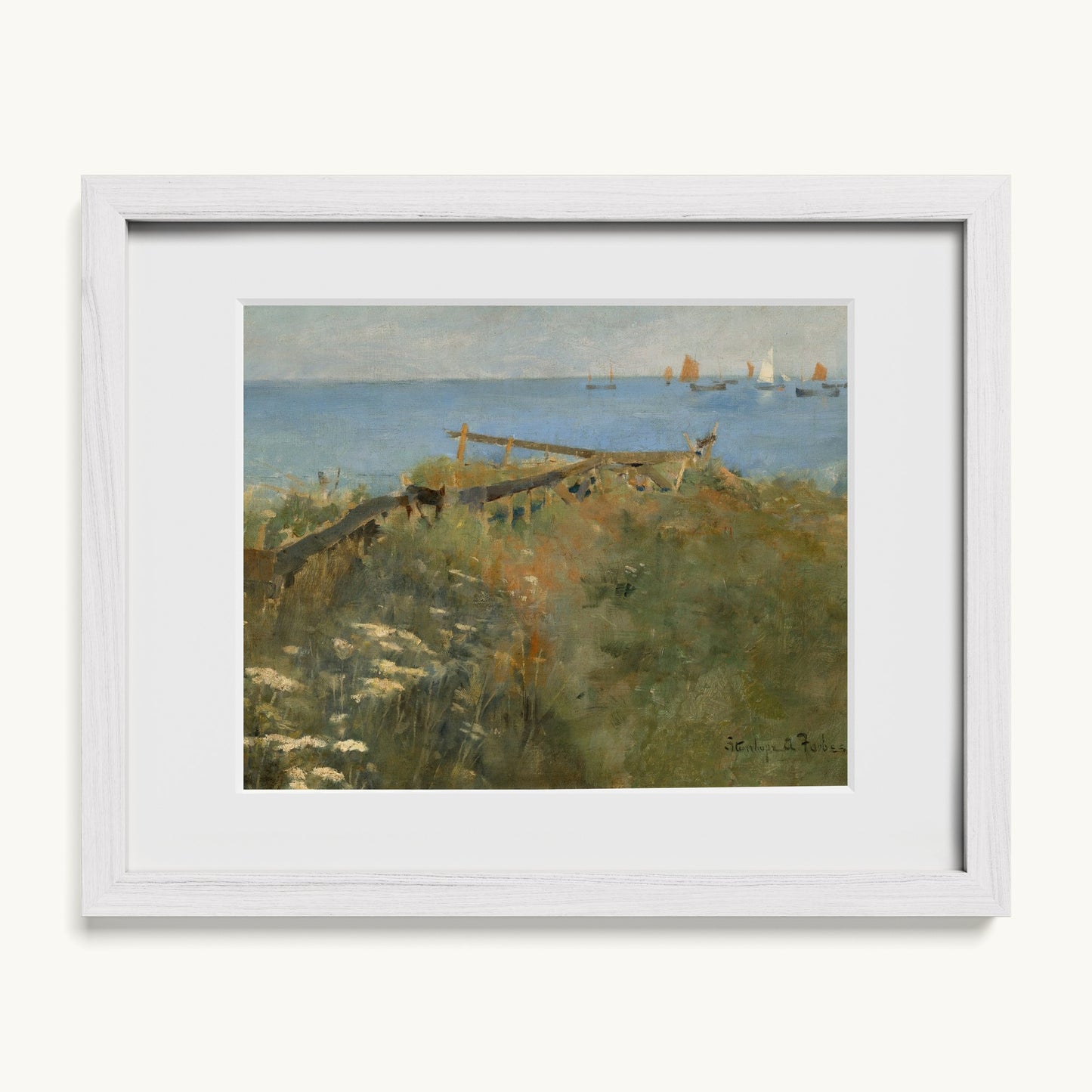 Coastal Scene with Fishing Boats