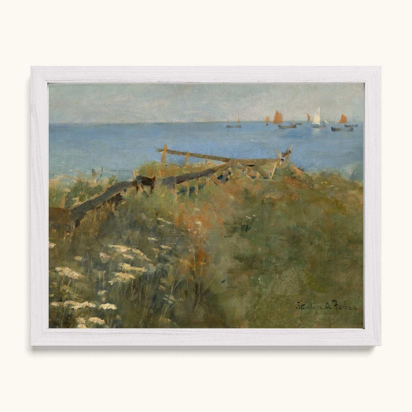 Coastal Scene with Fishing Boats