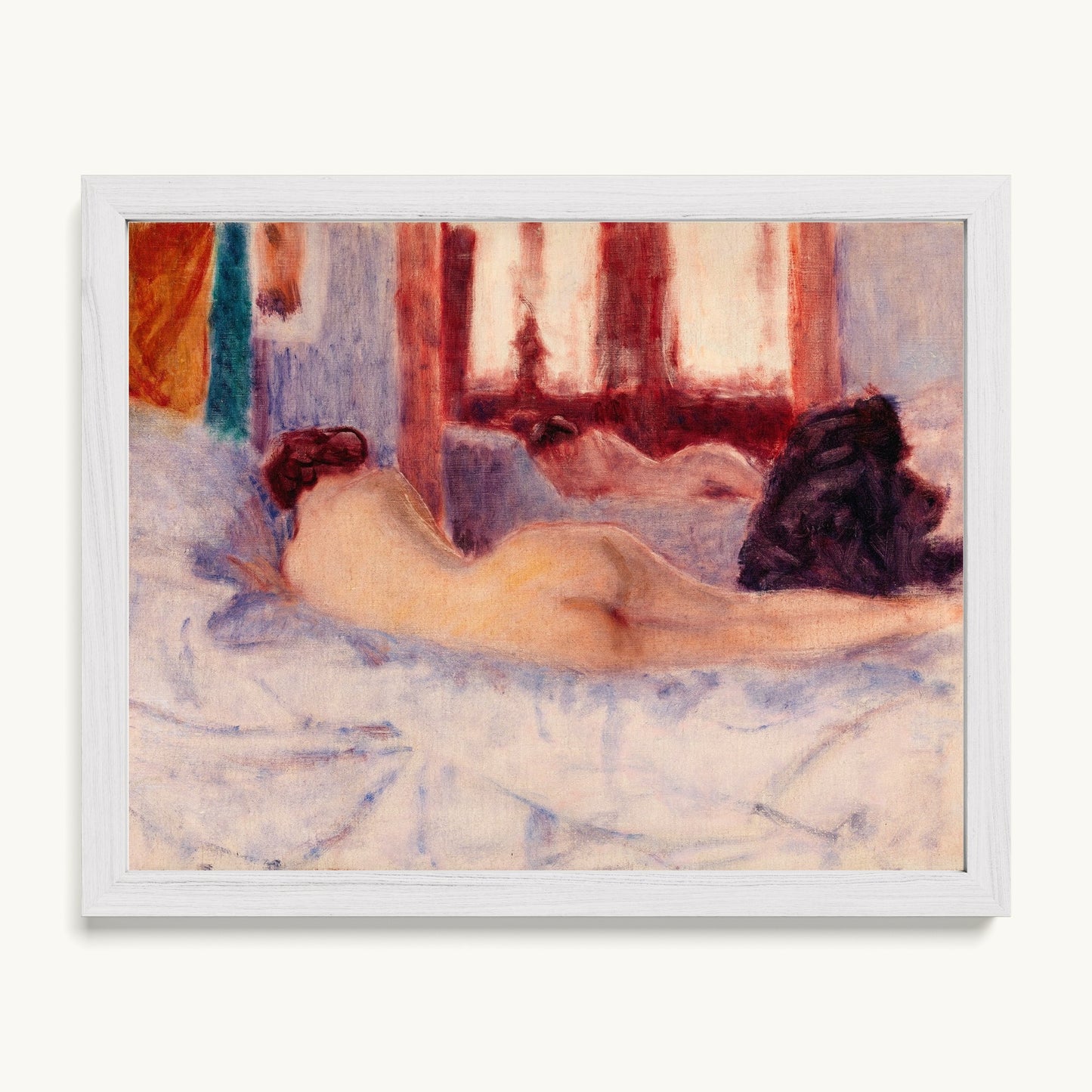A Reclining Nude before a Mirror
