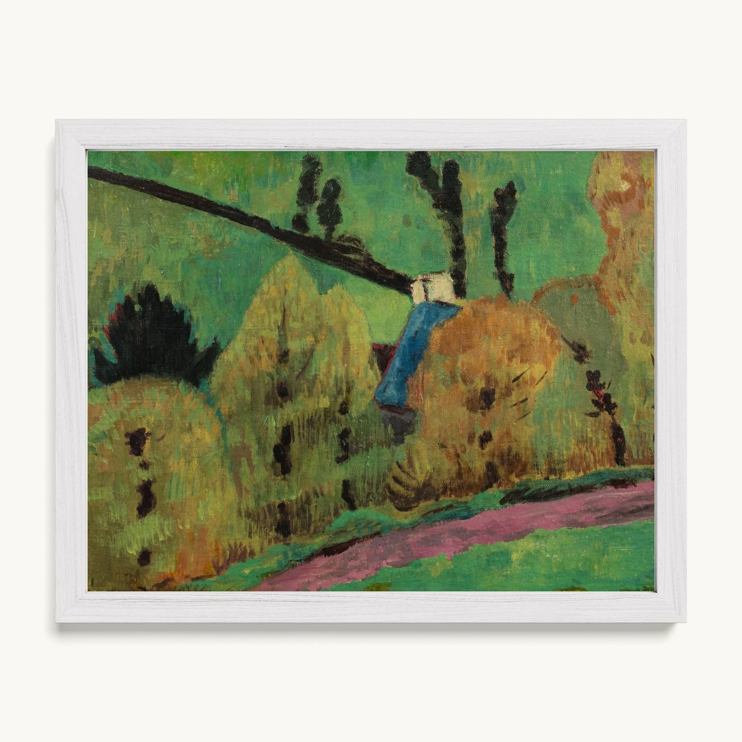Chemin rose à Châteauneuf-du-Faou
