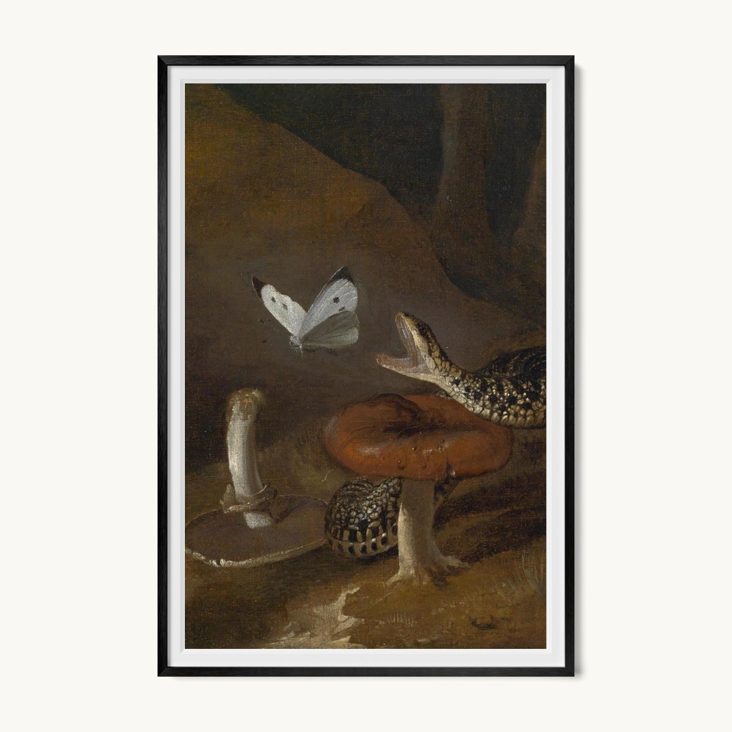 A Sous-bois Still Life with a Snake