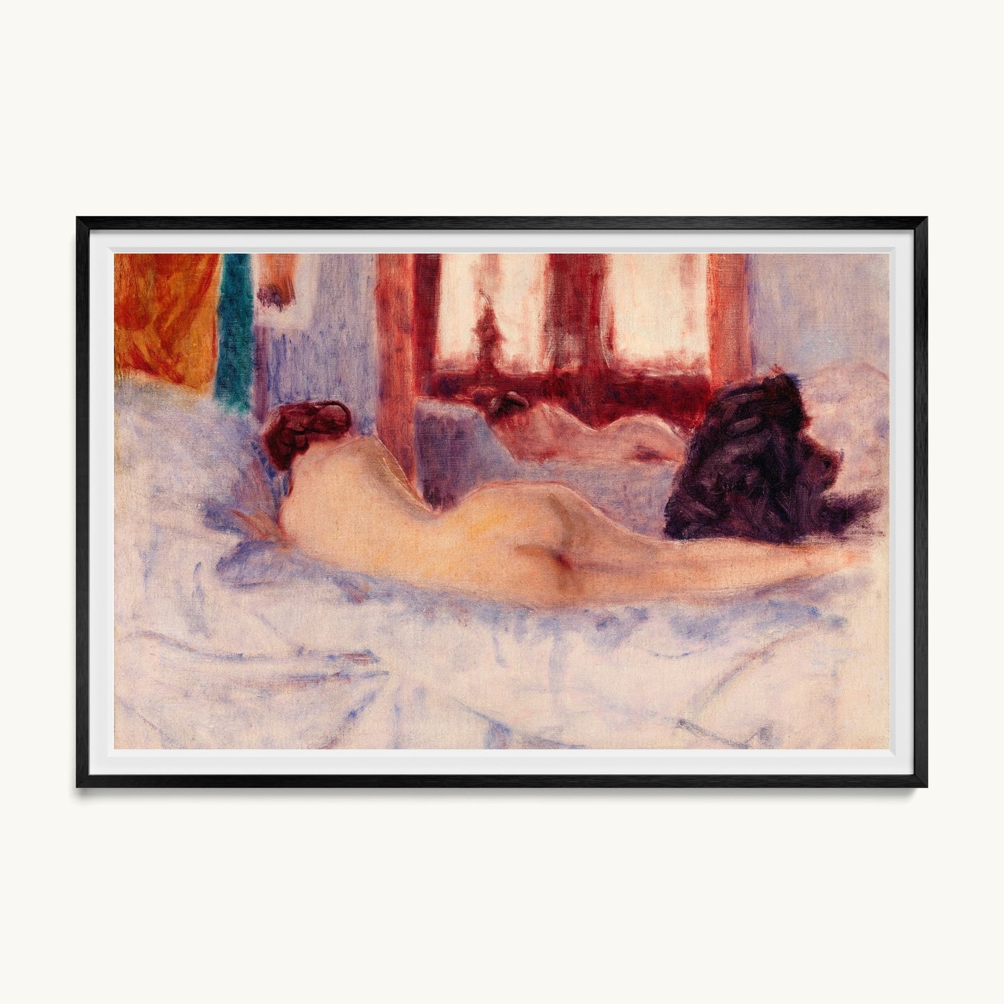 A Reclining Nude before a Mirror