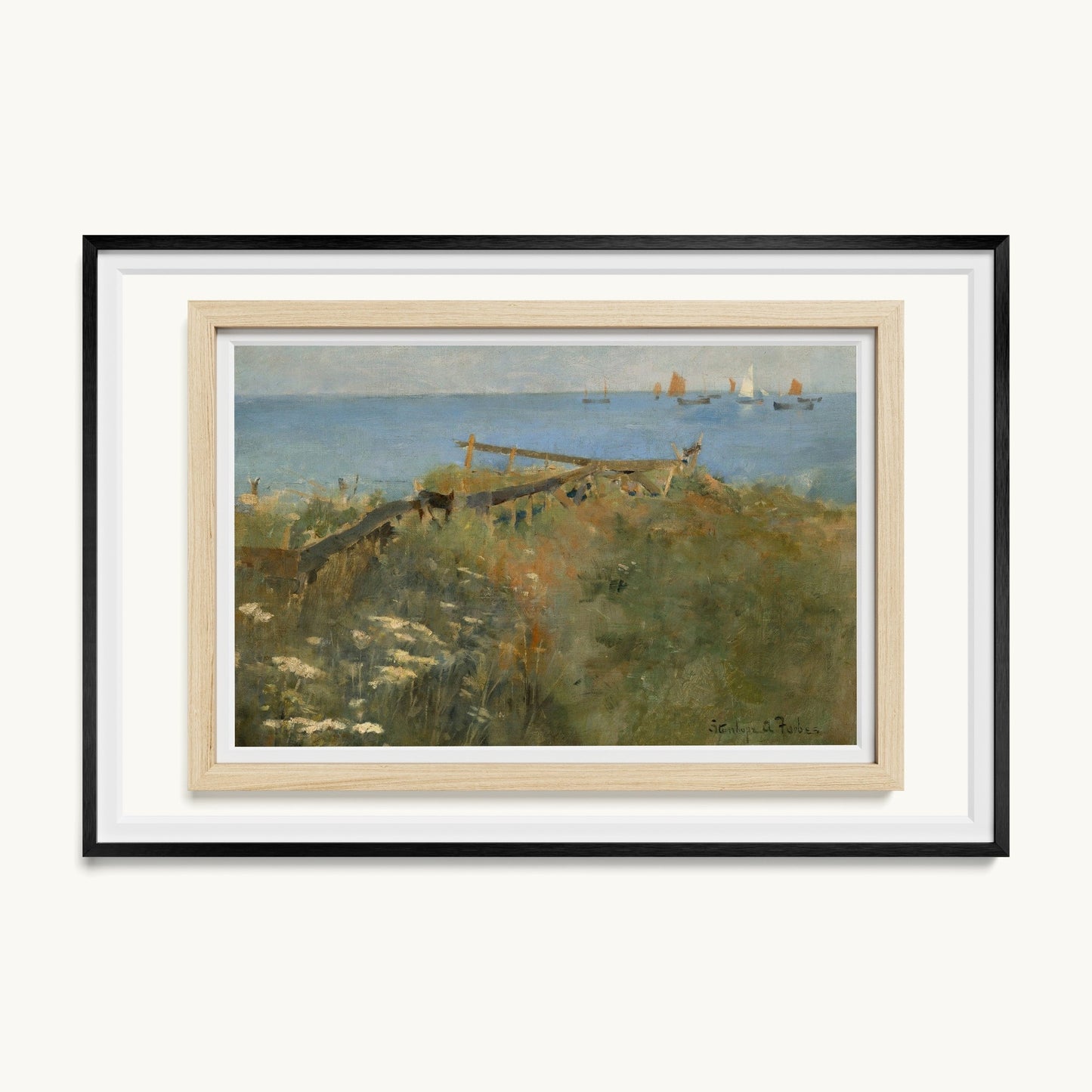 Coastal Scene with Fishing Boats