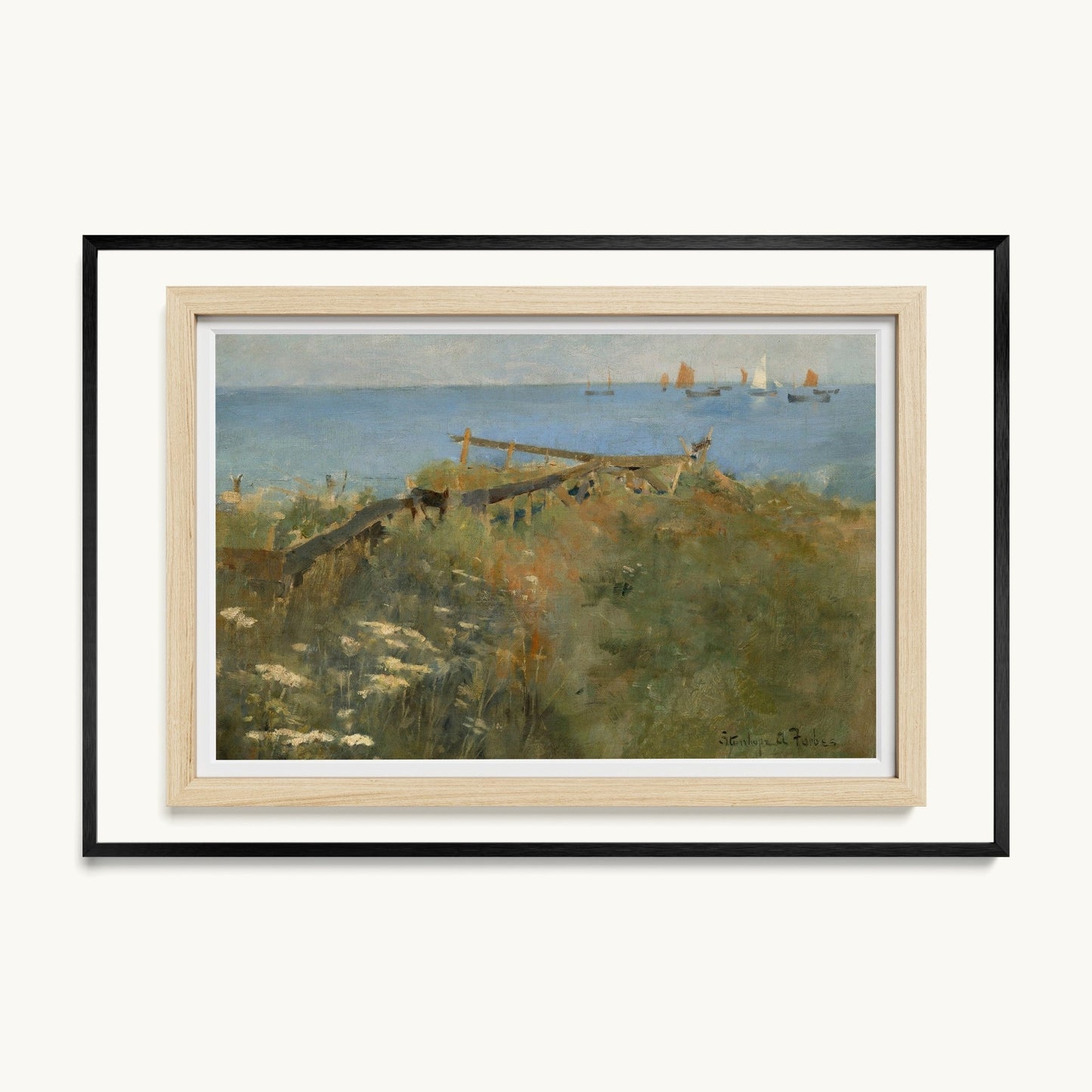 Coastal Scene with Fishing Boats