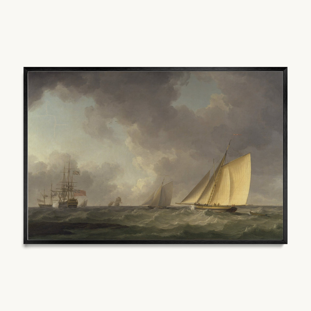 Cutter Close Hauled in a Fresh Breeze