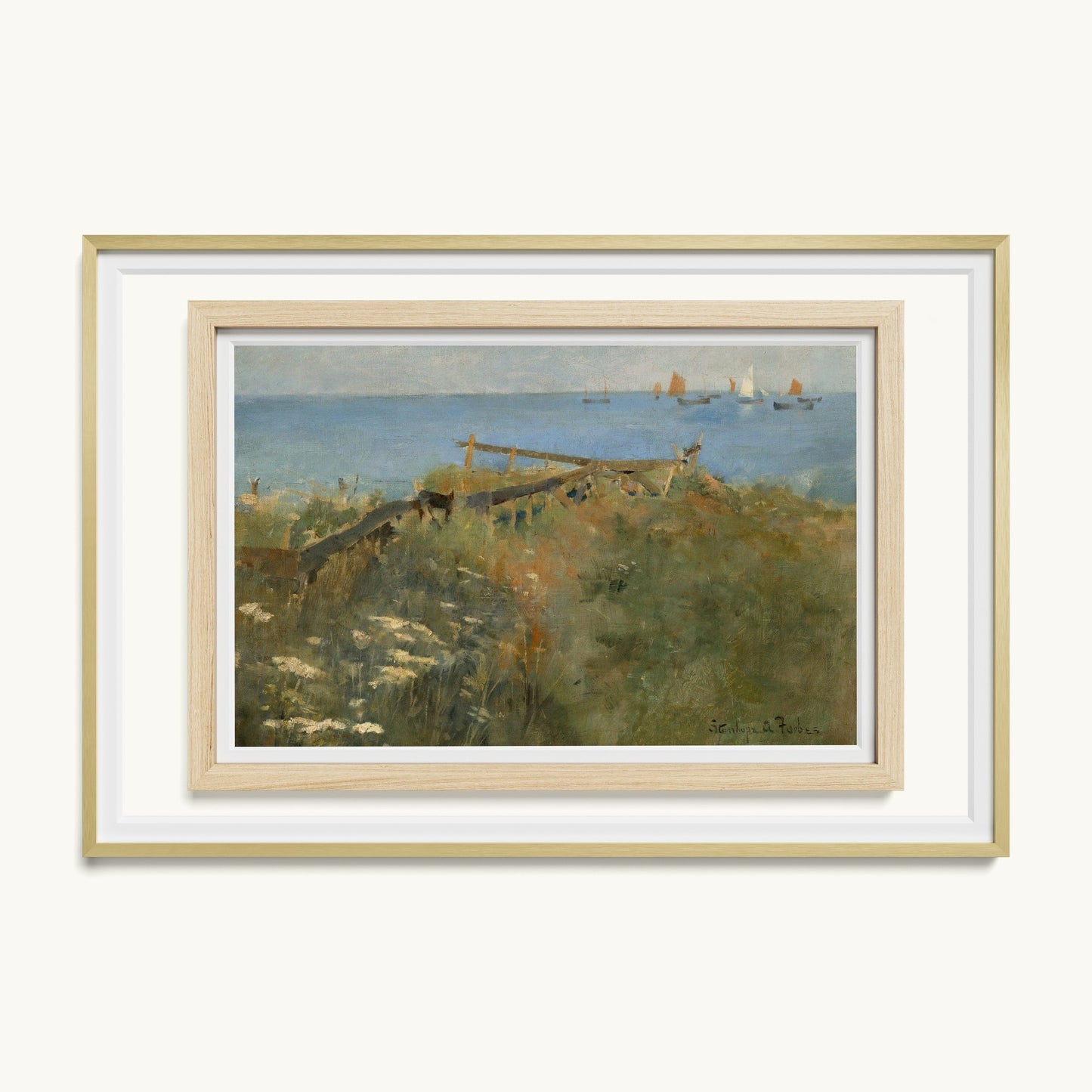 Coastal Scene with Fishing Boats