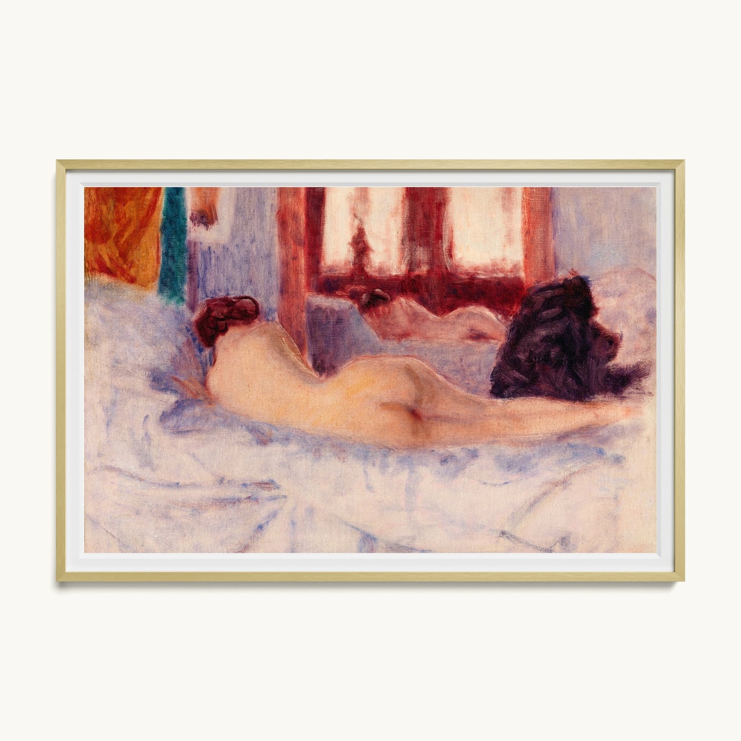 A Reclining Nude before a Mirror