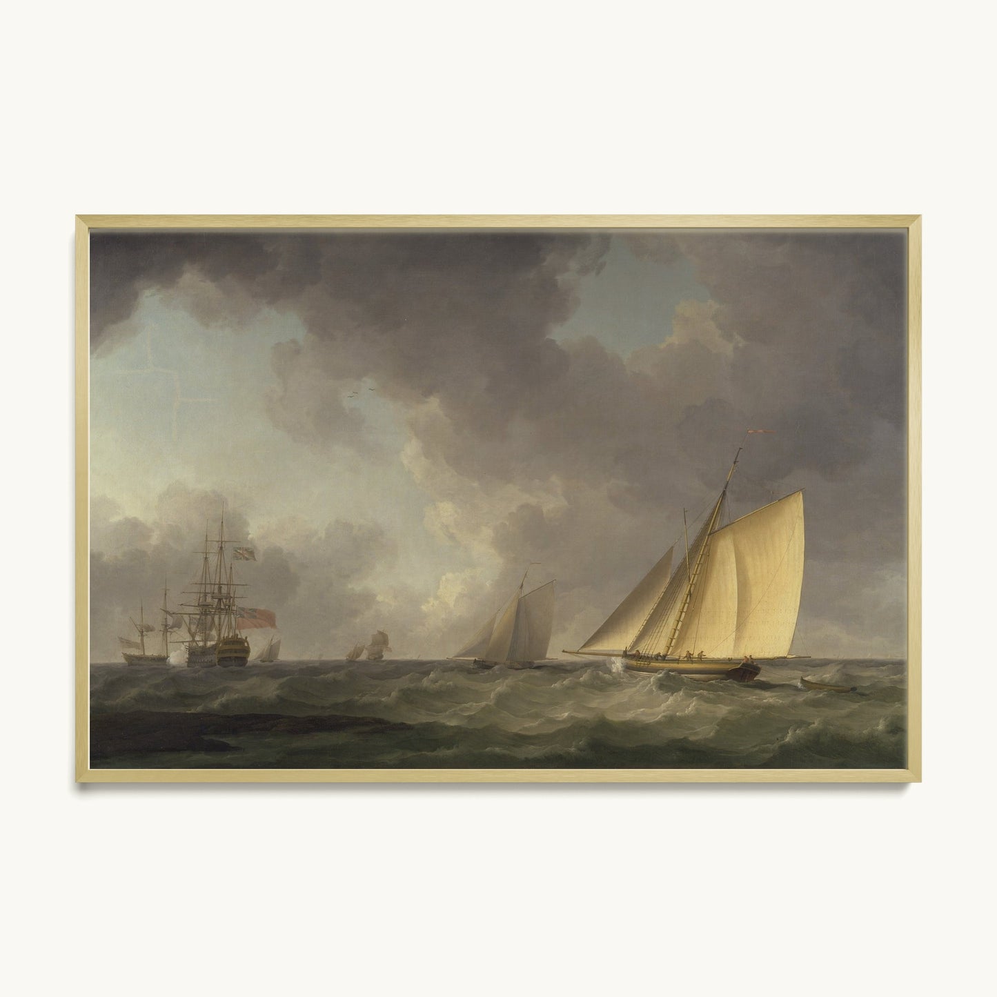 Cutter Close Hauled in a Fresh Breeze
