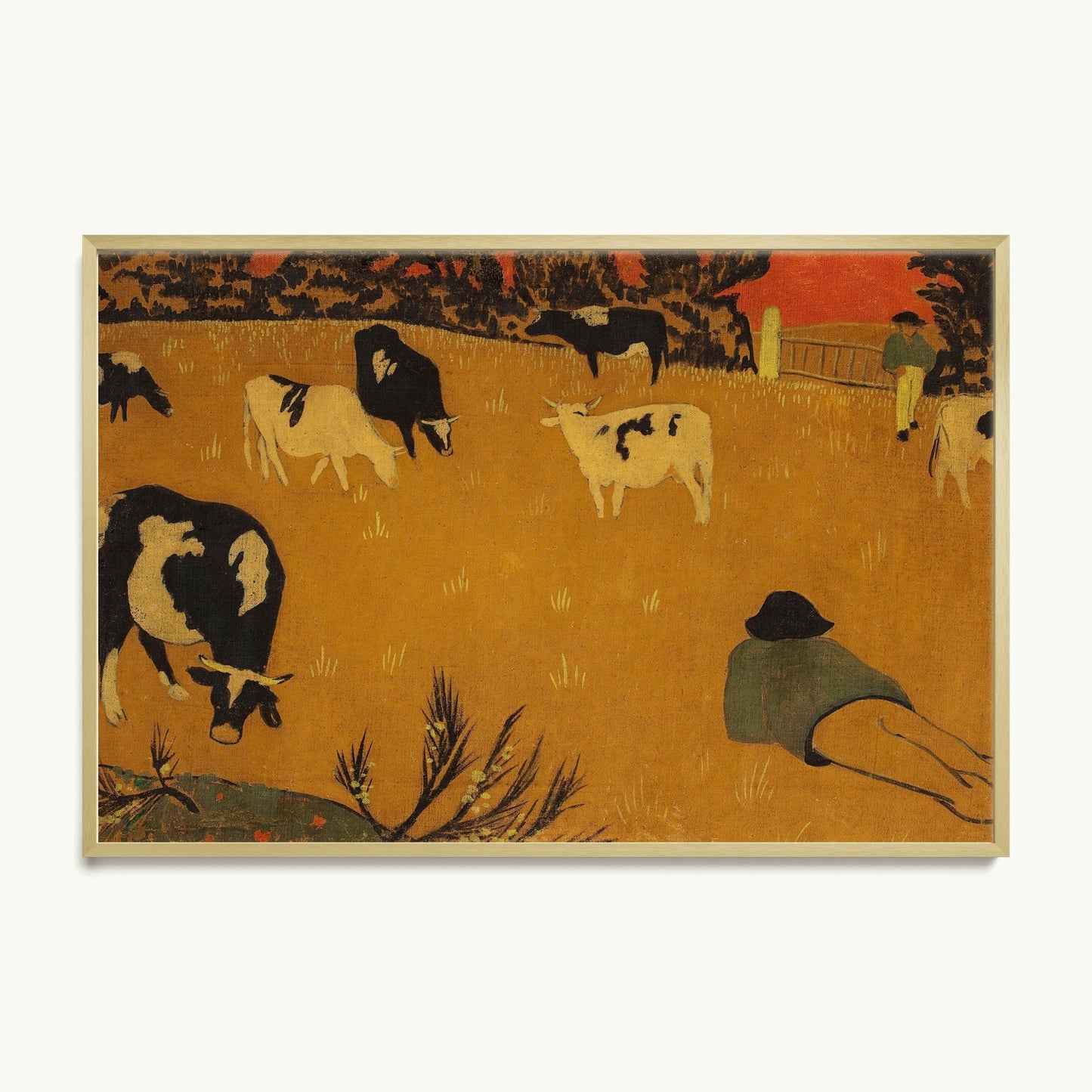 Breton Panel with Cows
