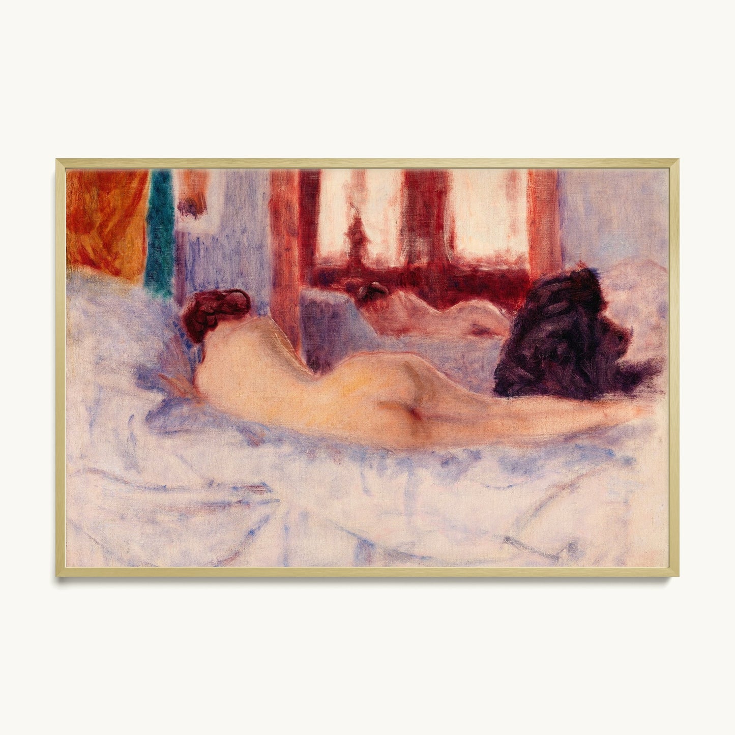 A Reclining Nude before a Mirror
