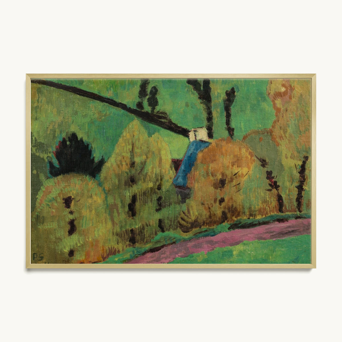 Chemin rose à Châteauneuf-du-Faou