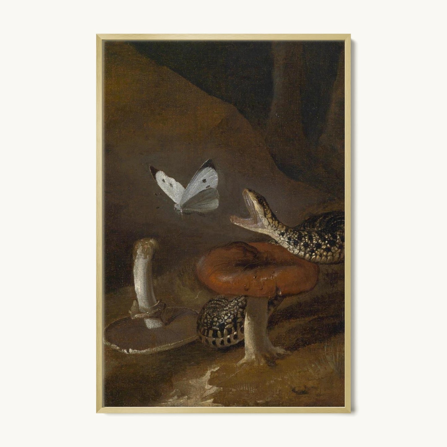 A Sous-bois Still Life with a Snake