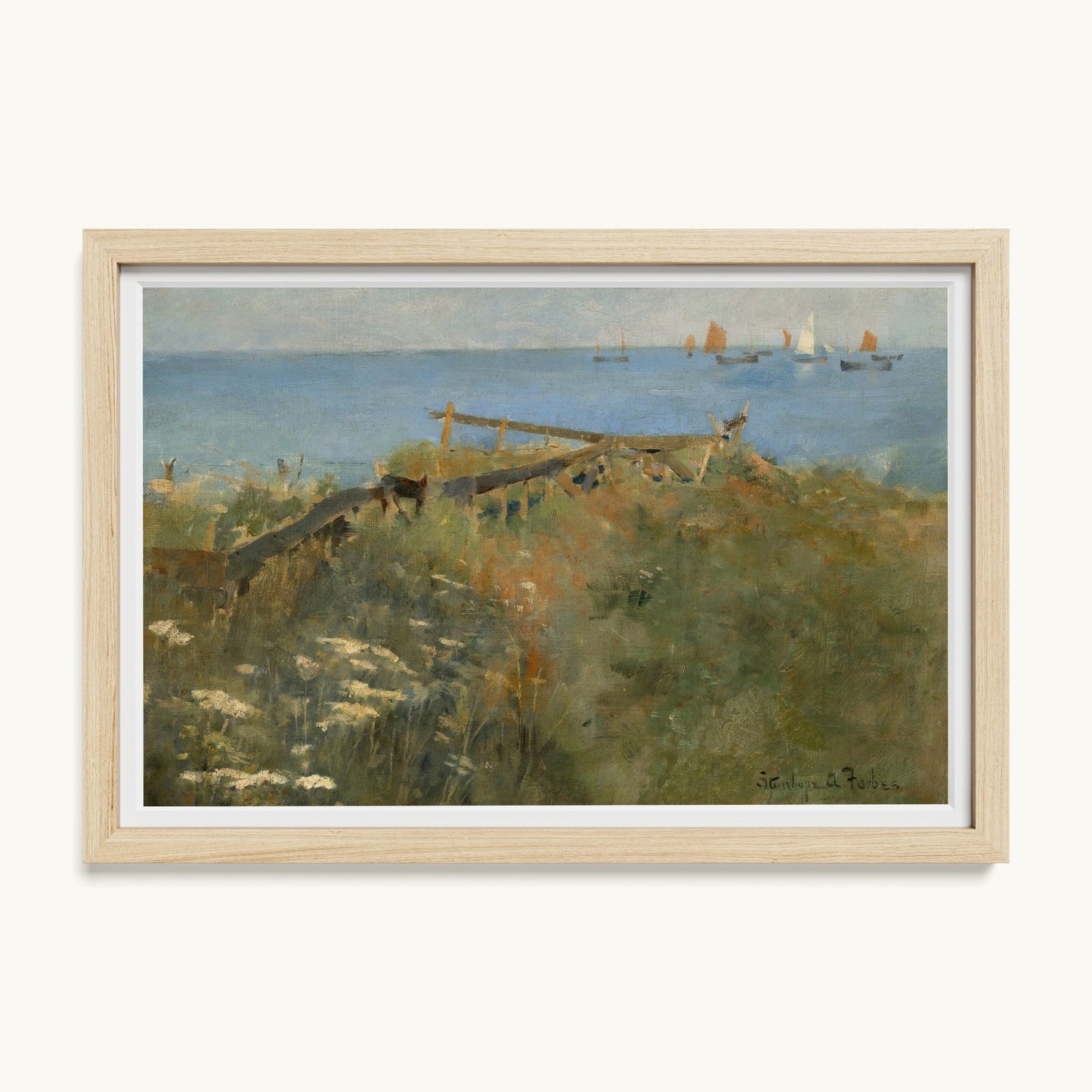 Coastal Scene with Fishing Boats