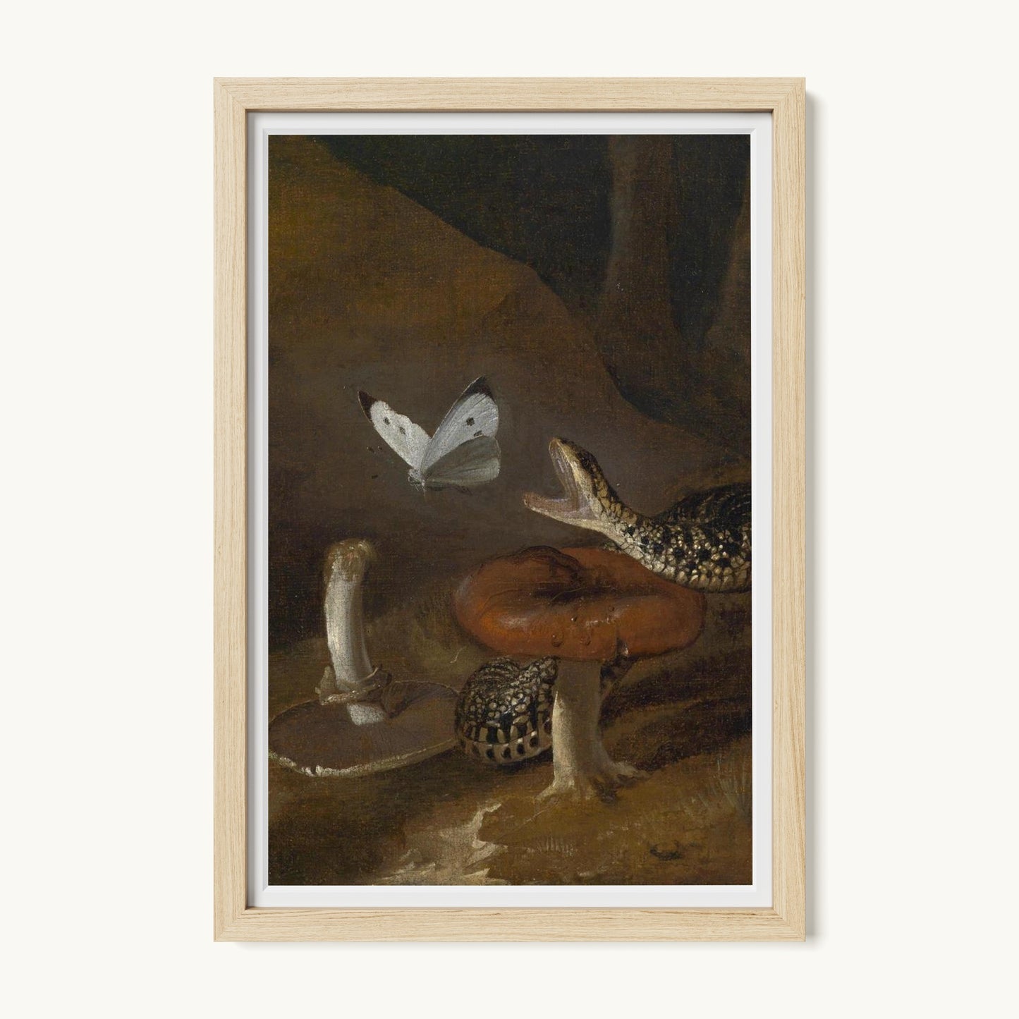 A Sous-bois Still Life with a Snake