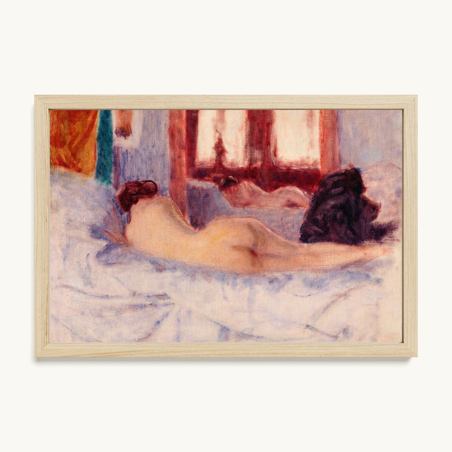 A Reclining Nude before a Mirror