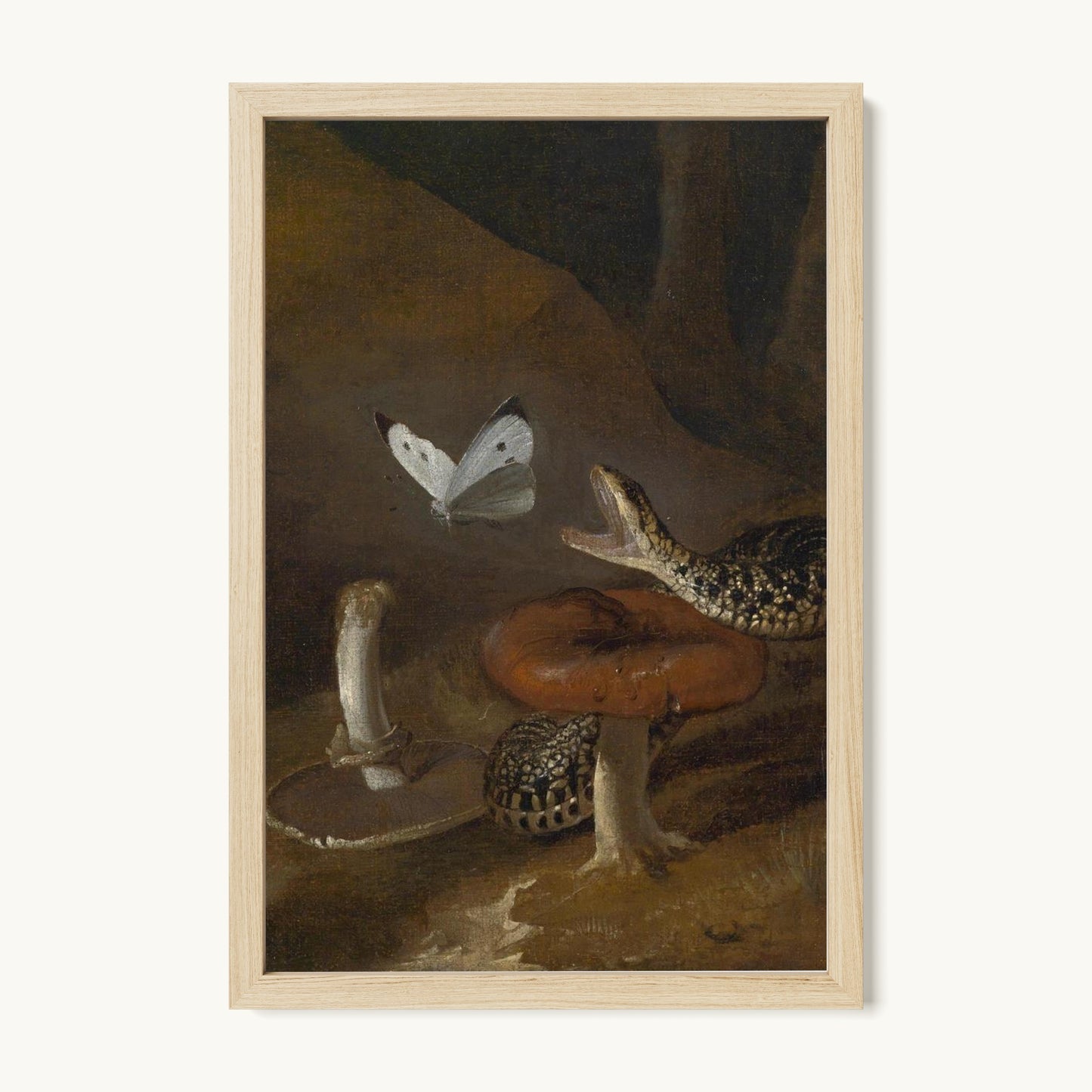 A Sous-bois Still Life with a Snake