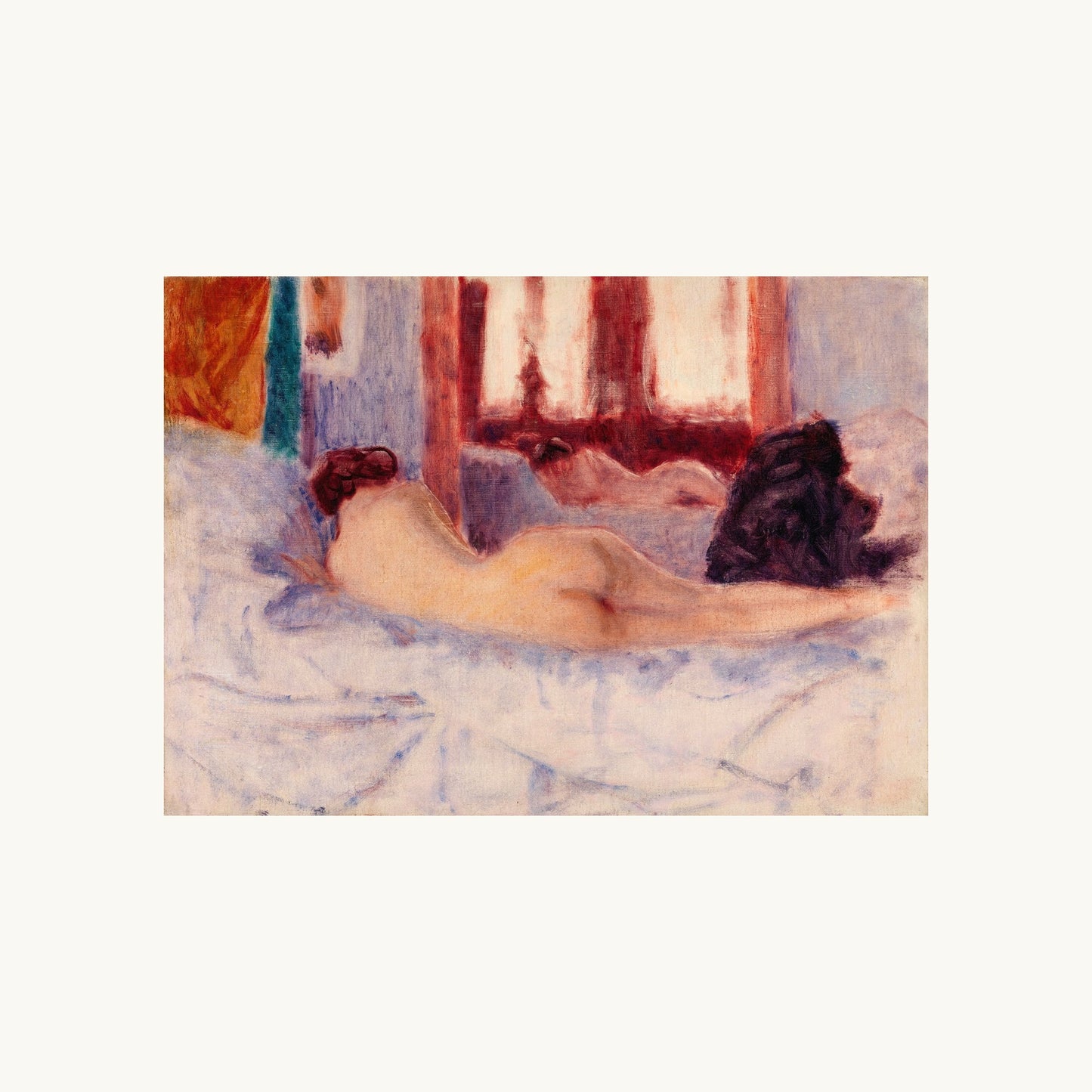 A Reclining Nude before a Mirror