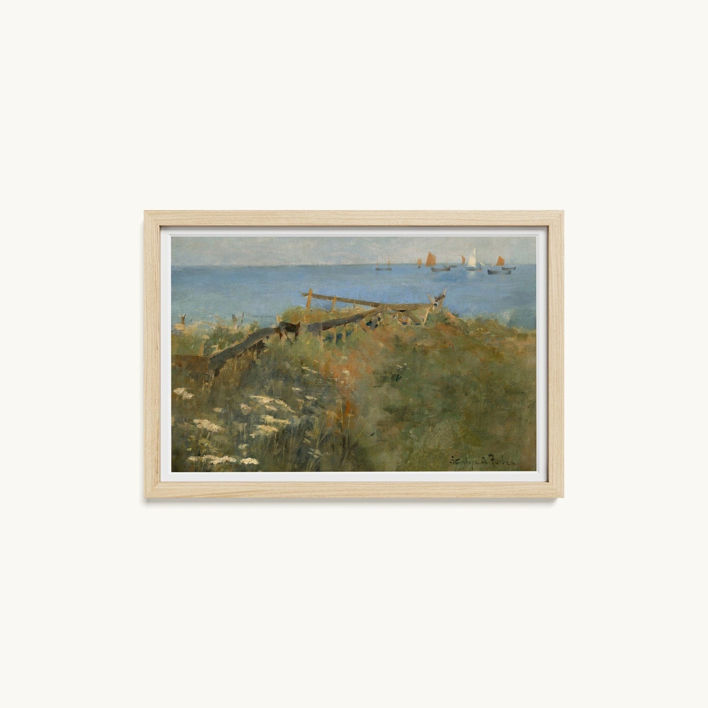 Coastal Scene with Fishing Boats